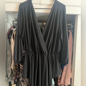 Black plus size top